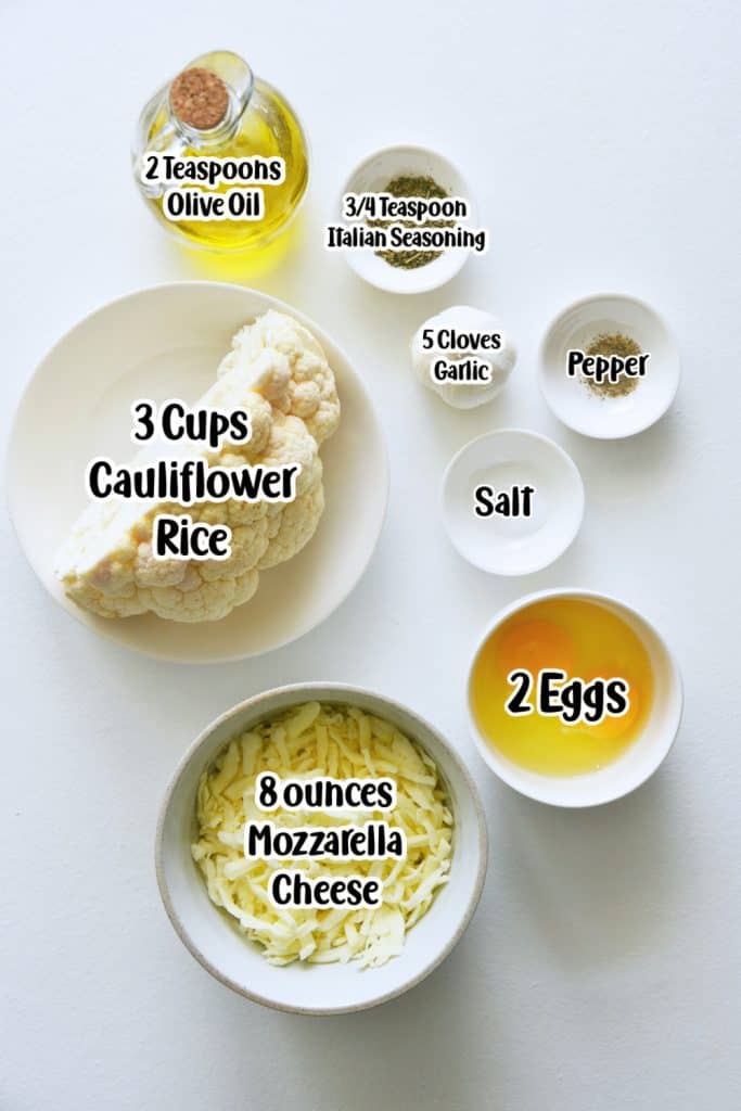 Ingredients for Keto Cheesy Breadsticks Recipe