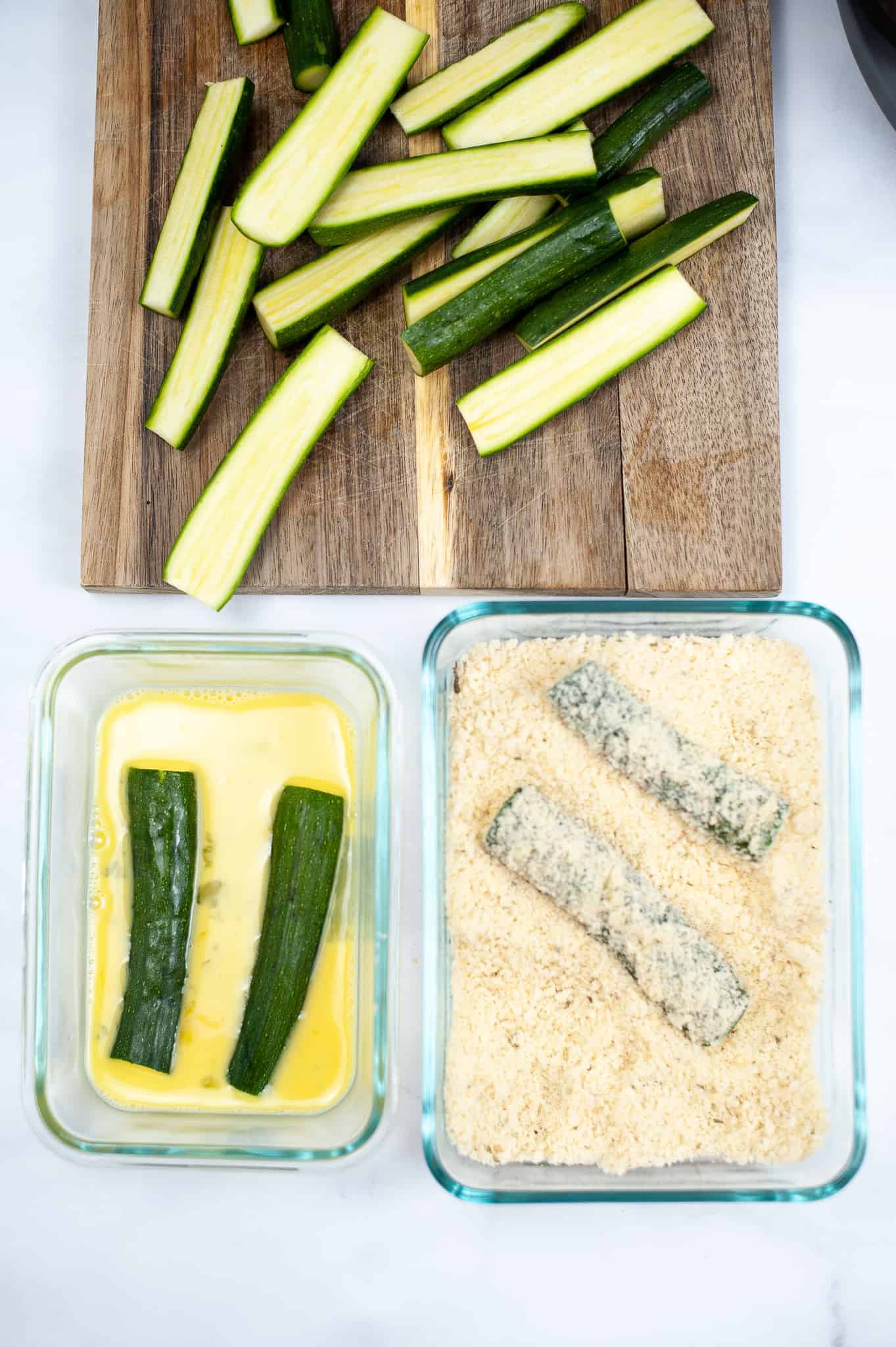 Parmesan Zucchini Fries in the Air Fryer Marathons & Motivation