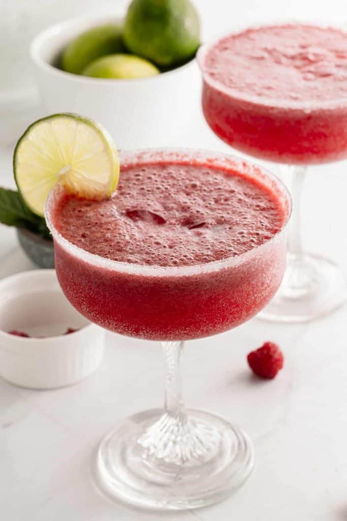 2 raspberry lime margaritas