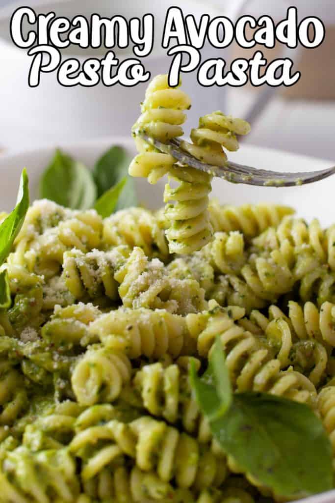 Creamy Avocado Pesto Pasta Pin