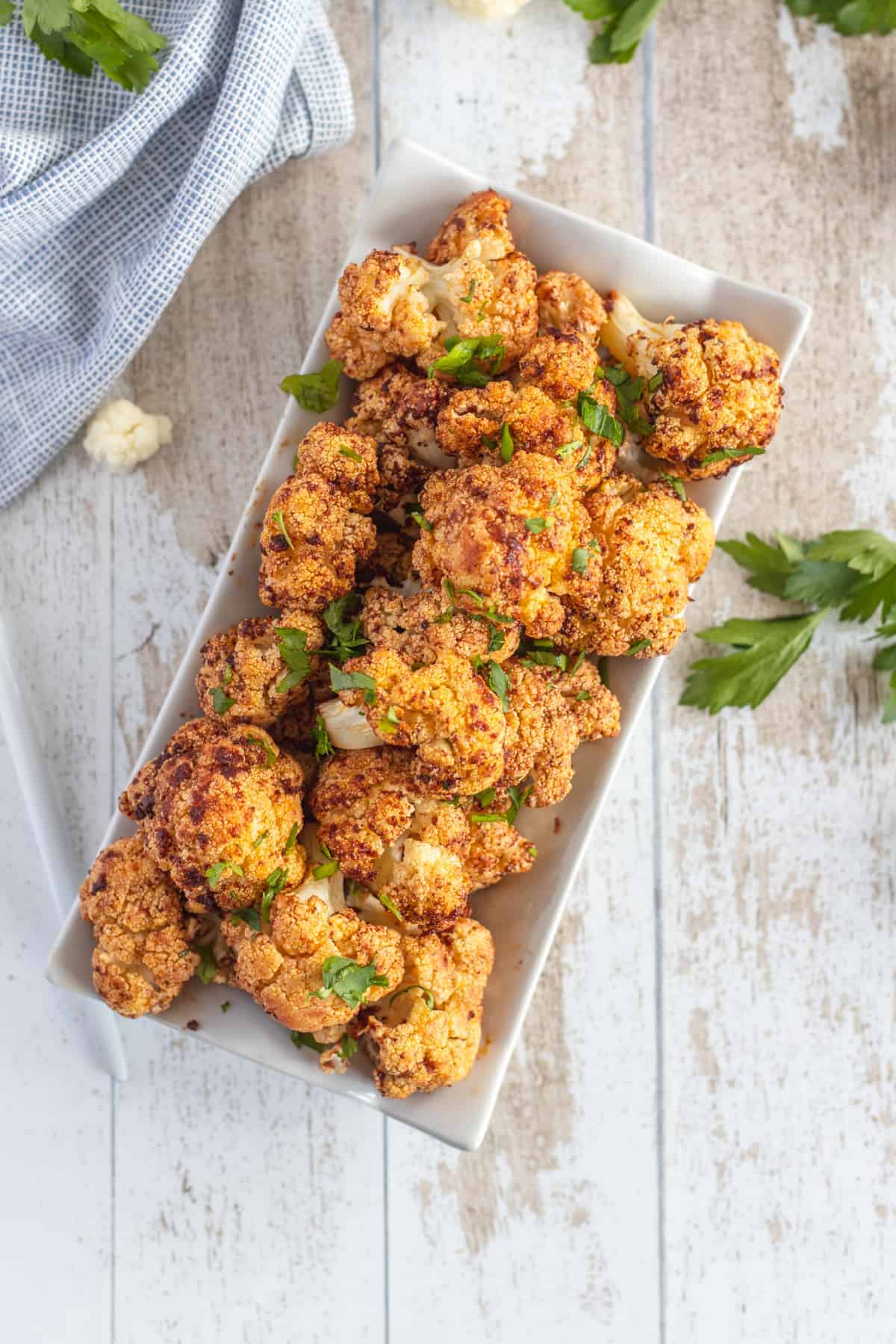 Air Fryer Cauliflower Wings with Harissa Sauce Marathons & Motivation