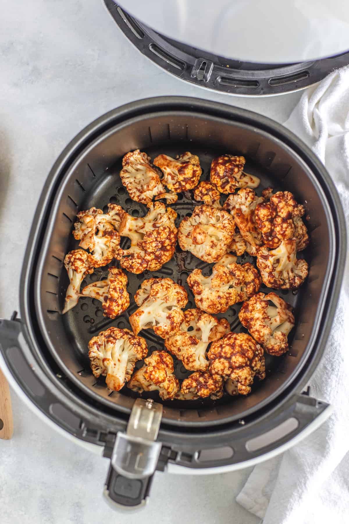 Air Fryer Cauliflower Wings with Harissa Sauce Marathons & Motivation
