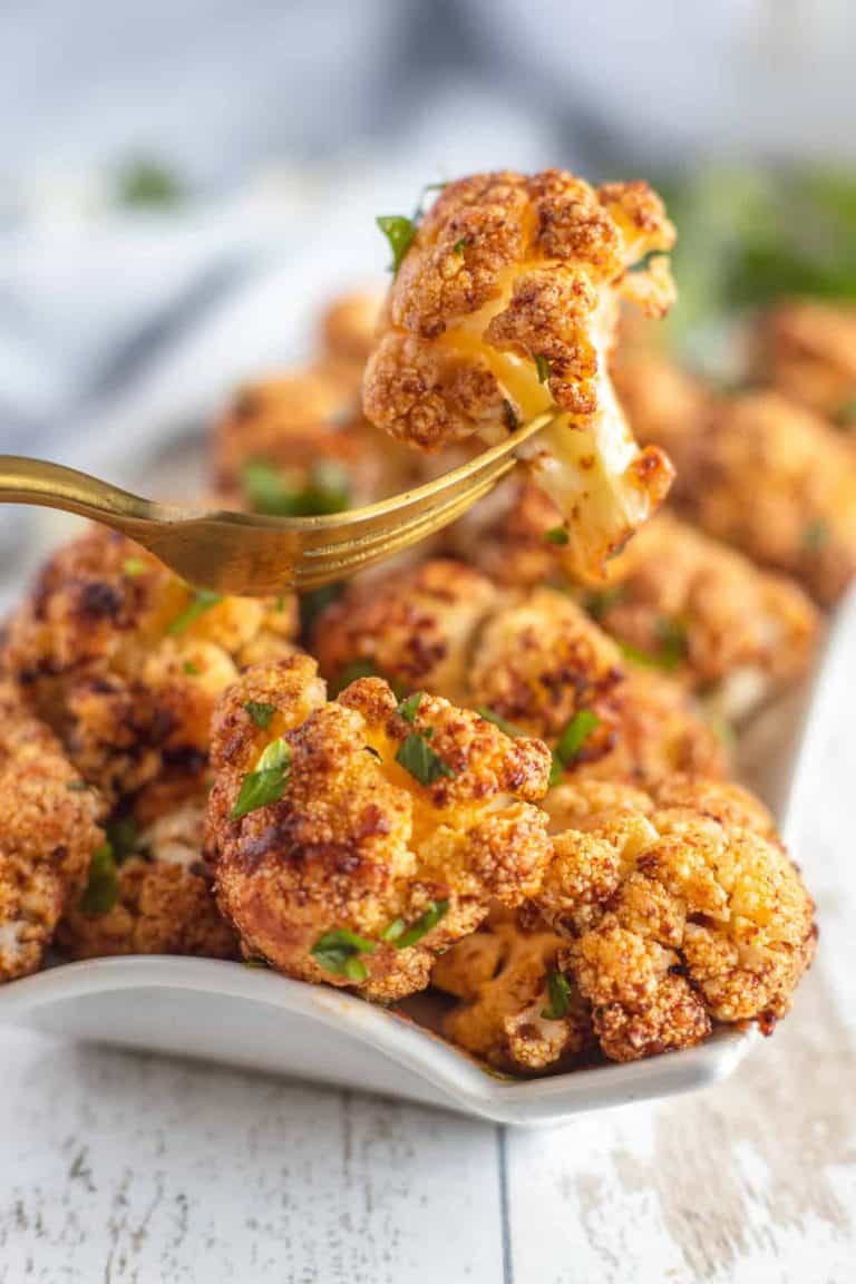 Air Fryer Cauliflower Wings with Harissa Sauce Marathons & Motivation