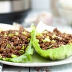 Head on view of Korean Beef Lettuce Wraps