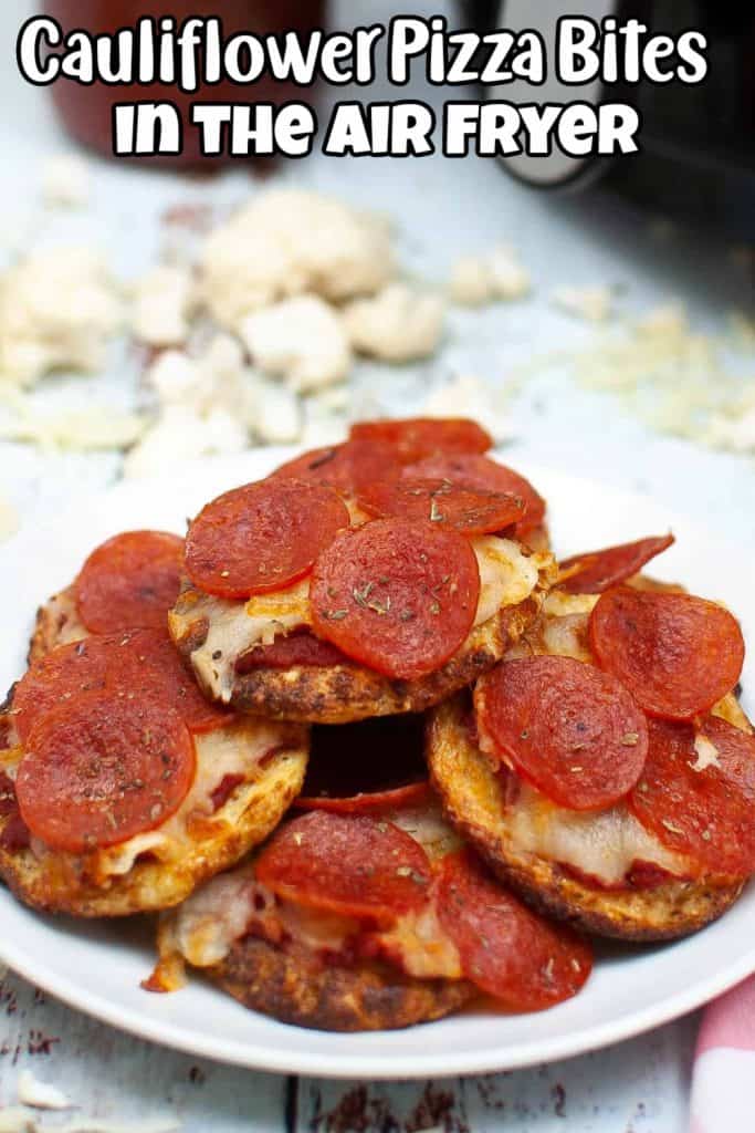 Cauliflower Pizza Bites in the Air Fryer Pin