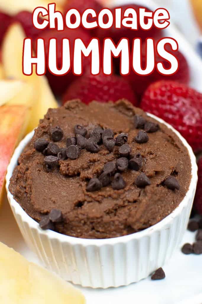 Chocolate Hummus Recipe Pin