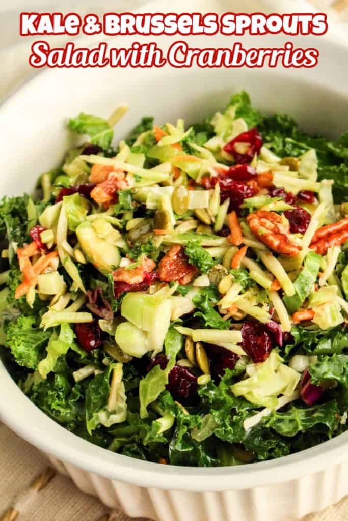 Kale and Brussels sprouts Salad Pin