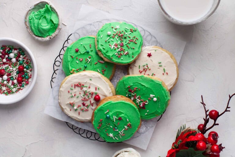 Cream Cheese Sugar Cookies for Christmas
