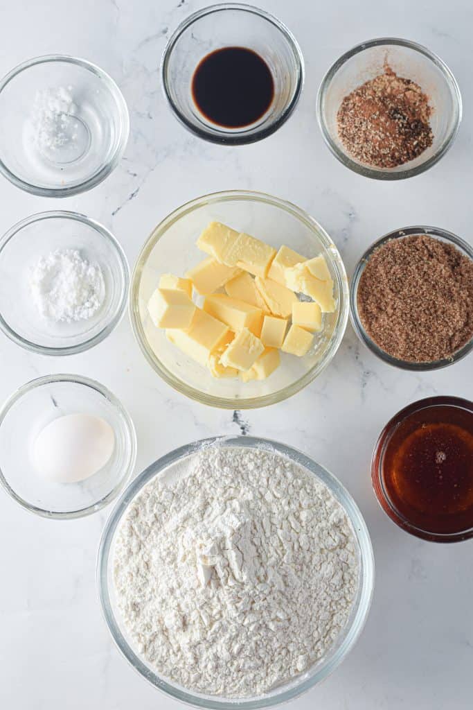 Ingredients for Gingerbread Man Cookies