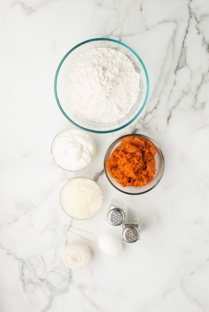 Ingredients for Pumpkin Gnocchi