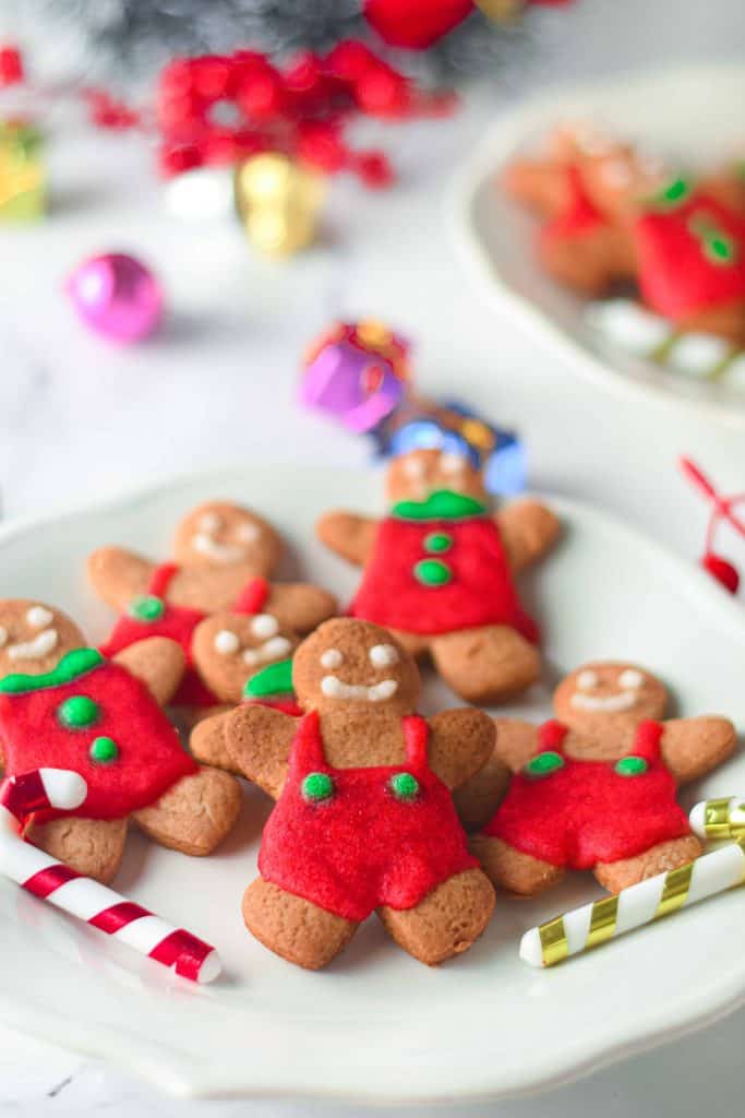 Plate of Gingerbread Man Cookies
