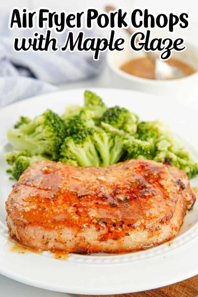Air Fryer Pork Chops with Maple Glaze