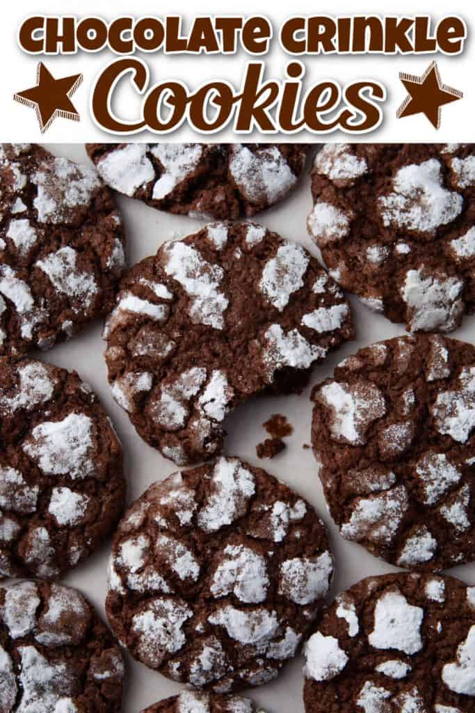 Chocolate Crinkle Cookies Pin