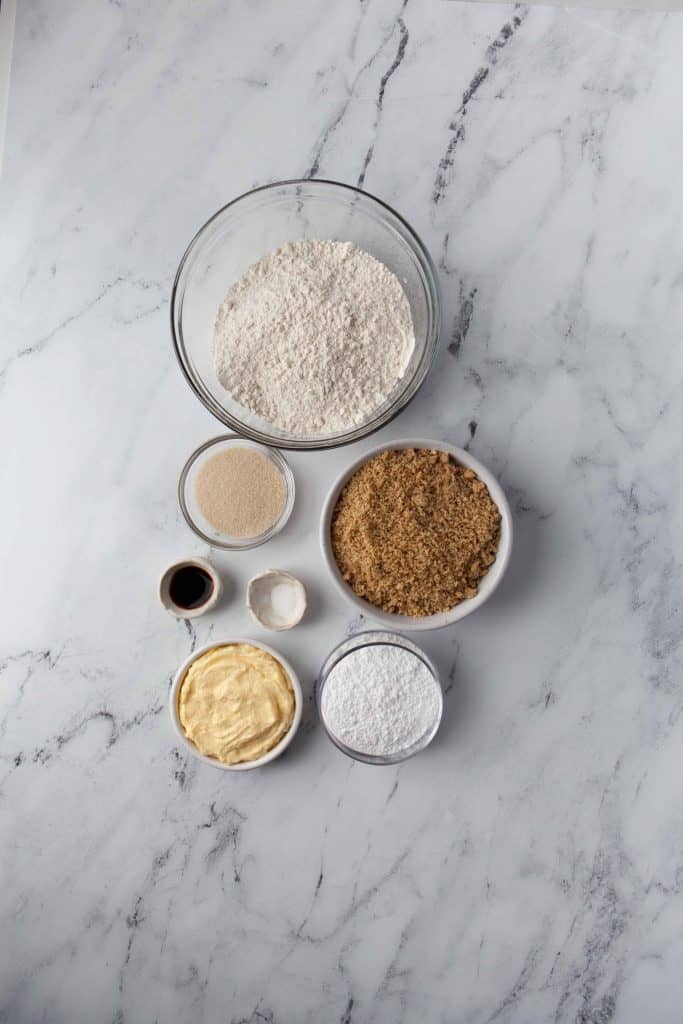 Ingredients for Snowball Cookies