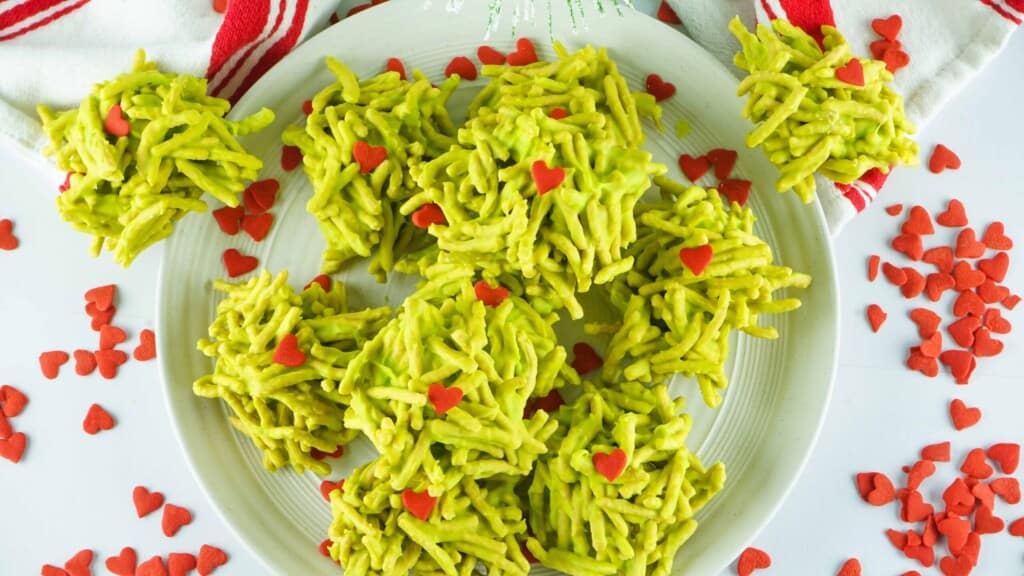 Overhead view of Grinch Haystacks.