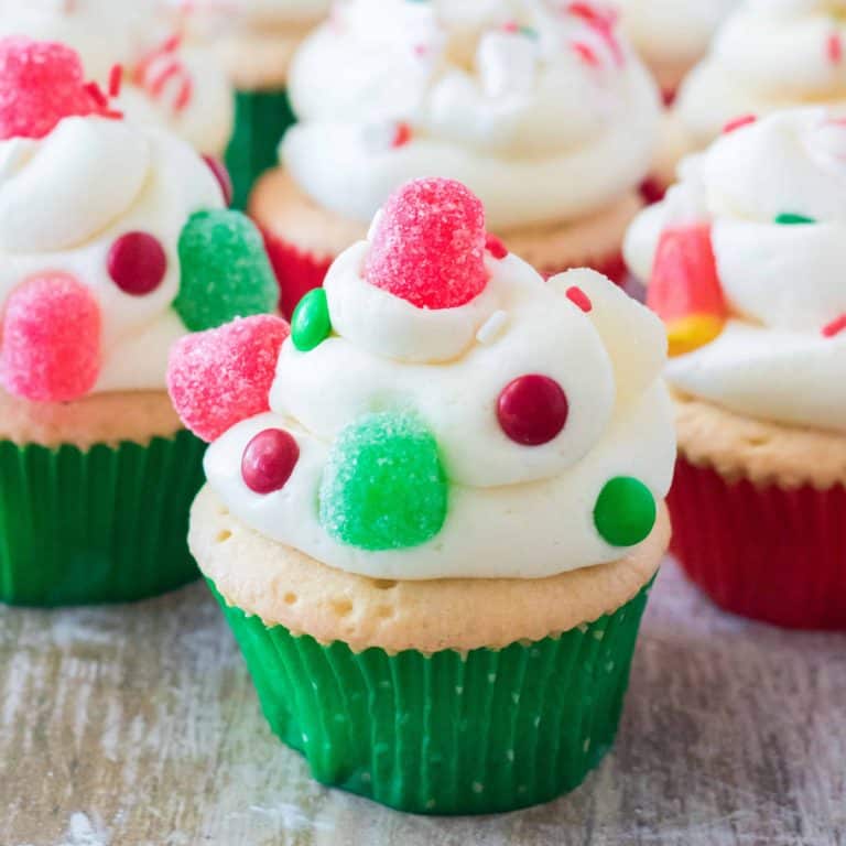 Elf cupcakes social media photo