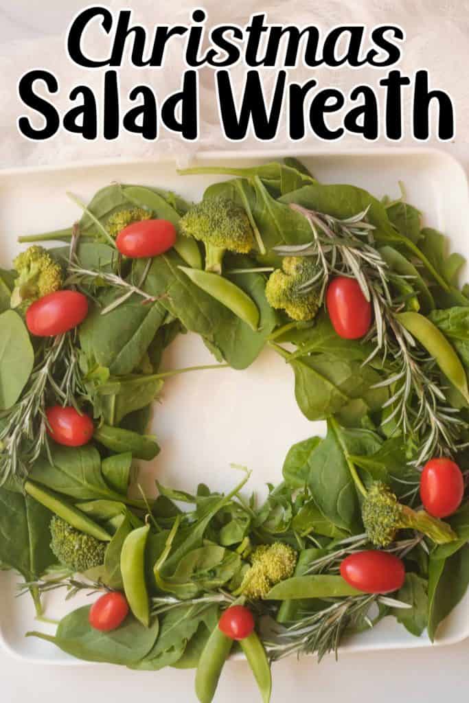 Christmas Salad Wreath Pin