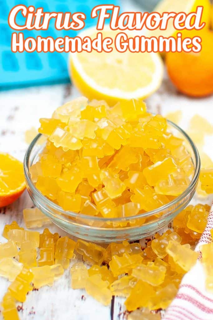 Citrus Flavored Homemade Gummies