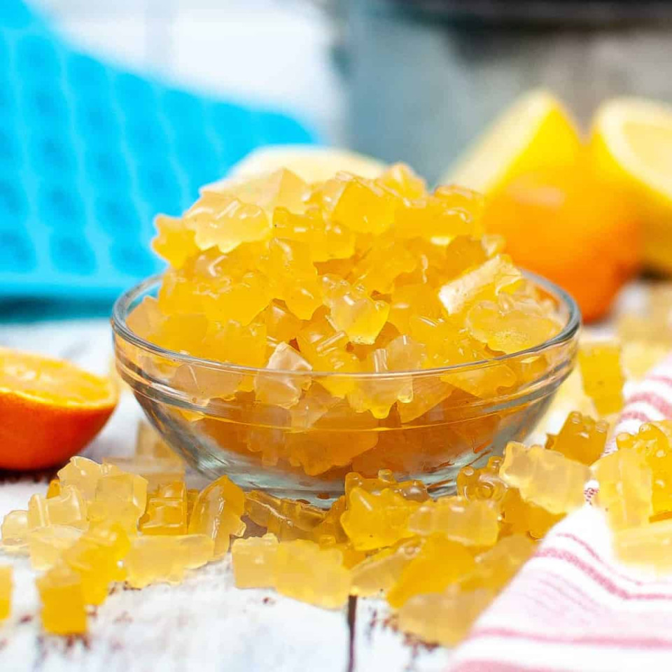 Citrus Flavored Homemade Gummies Marathons & Motivation
