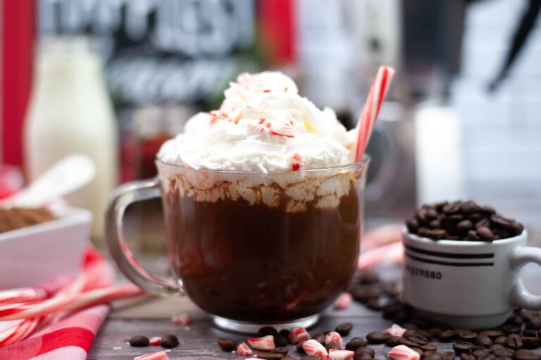 Head on photo of Peppermint Mocha