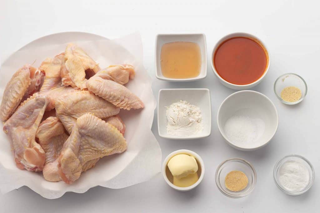 Ingredients for Buffalo Chicken Wings