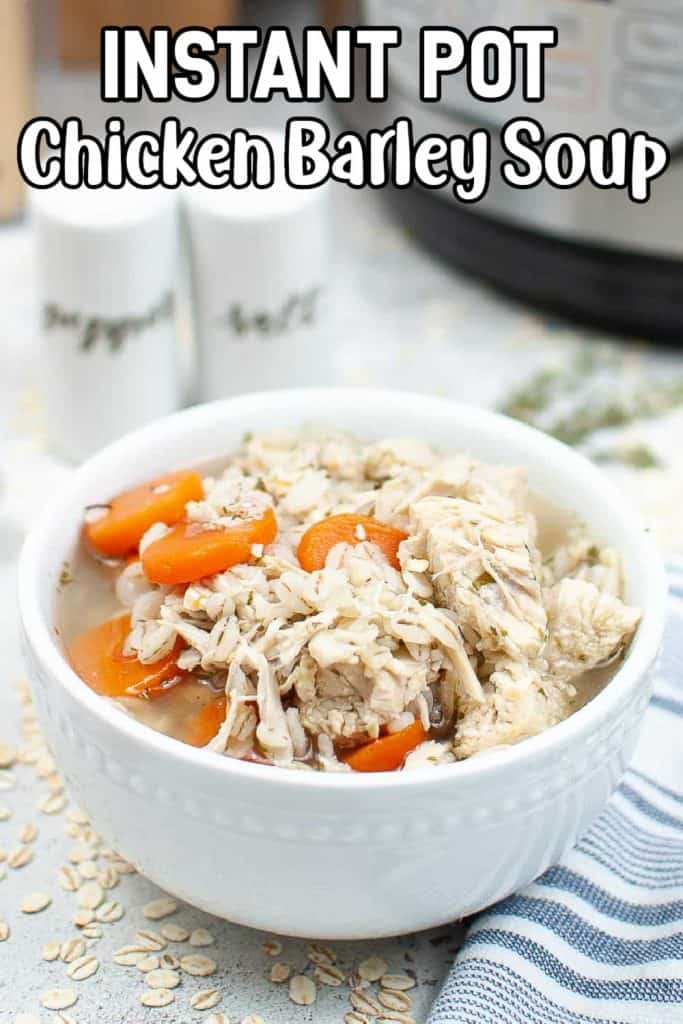 Instant Pot Chicken Barley Soup