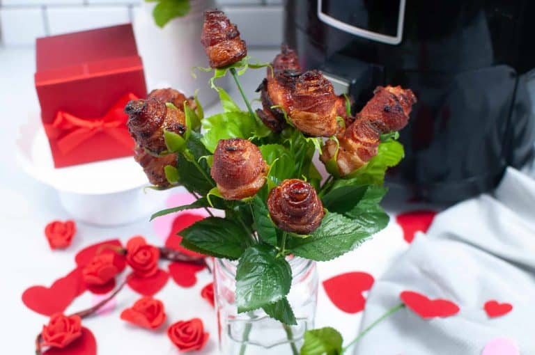Bacon Roses in the Air Fryer