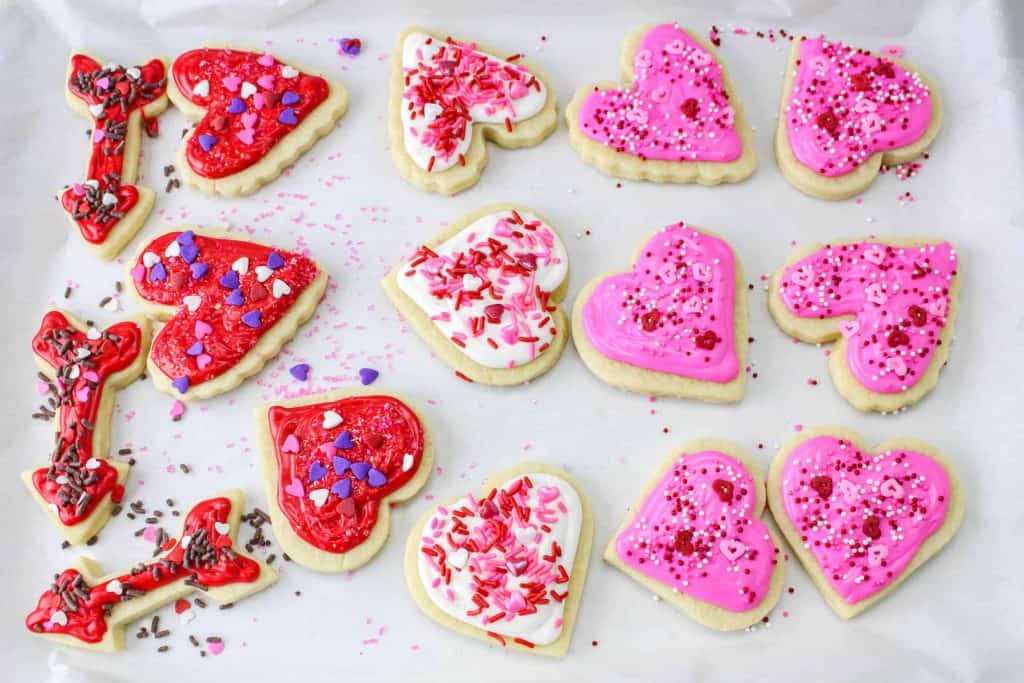 Decorated Valentine's Day Cookies