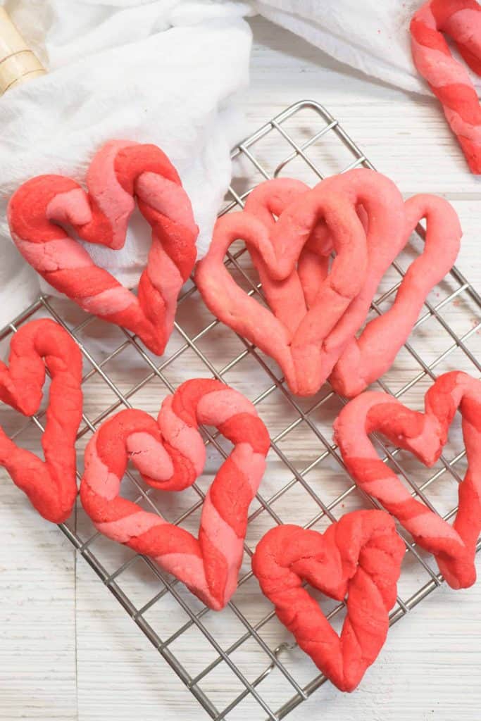 Heart shaped Valentine's Day cookies