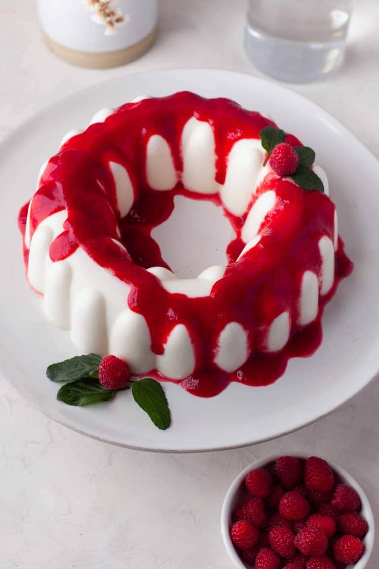 Yogurt Jello with Raspberry Sauce Marathons & Motivation