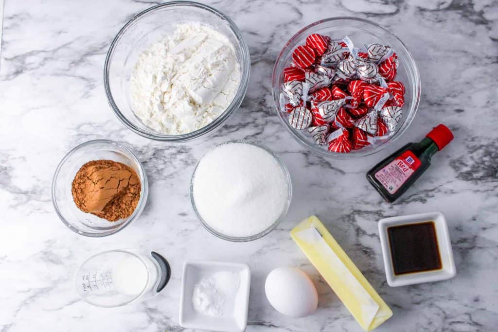 Red Velvet Cookie Ingredients