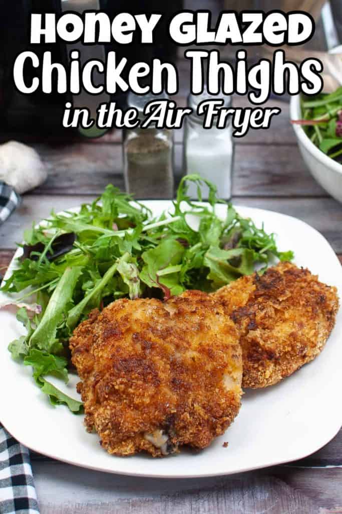 Air Fryer Honey Glazed Chicken Thighs Pin