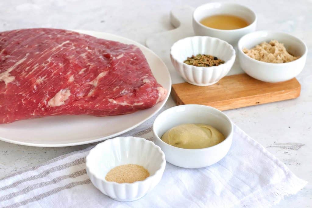 Ingredients for Corned Beef in the Air Fryer.