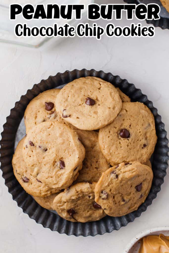 Peanut butter chocolate chip cookies pin