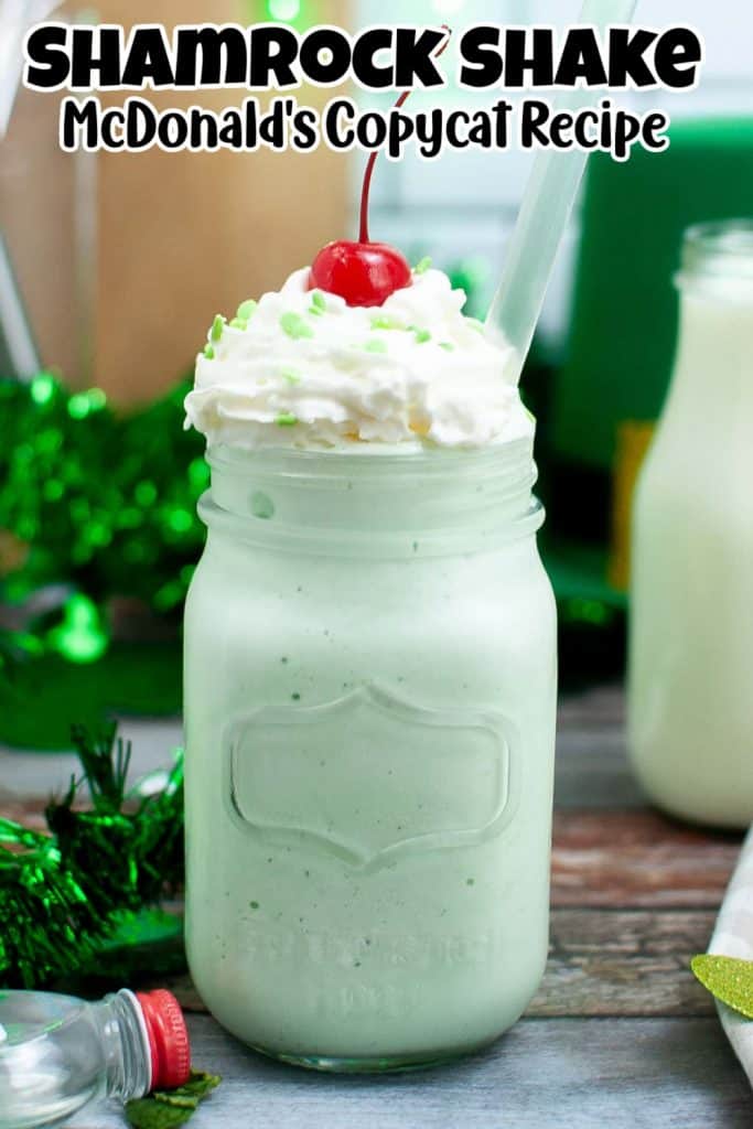 Homemade Shamrock Shake Pin