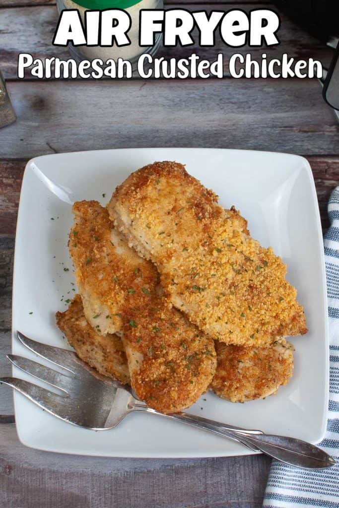 Air Fryer Parmesan Crusted Chicken with Mayo