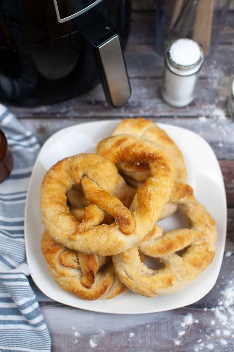 Air Fryer Pretzels Auntie Anne’s Copycat Recipe Marathons & Motivation