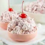 Head on photo of Cherry Fluff Salad
