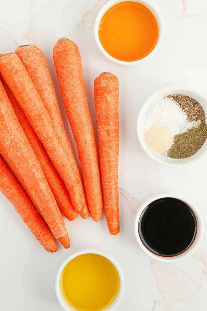 Ingredients for Honey Carrots