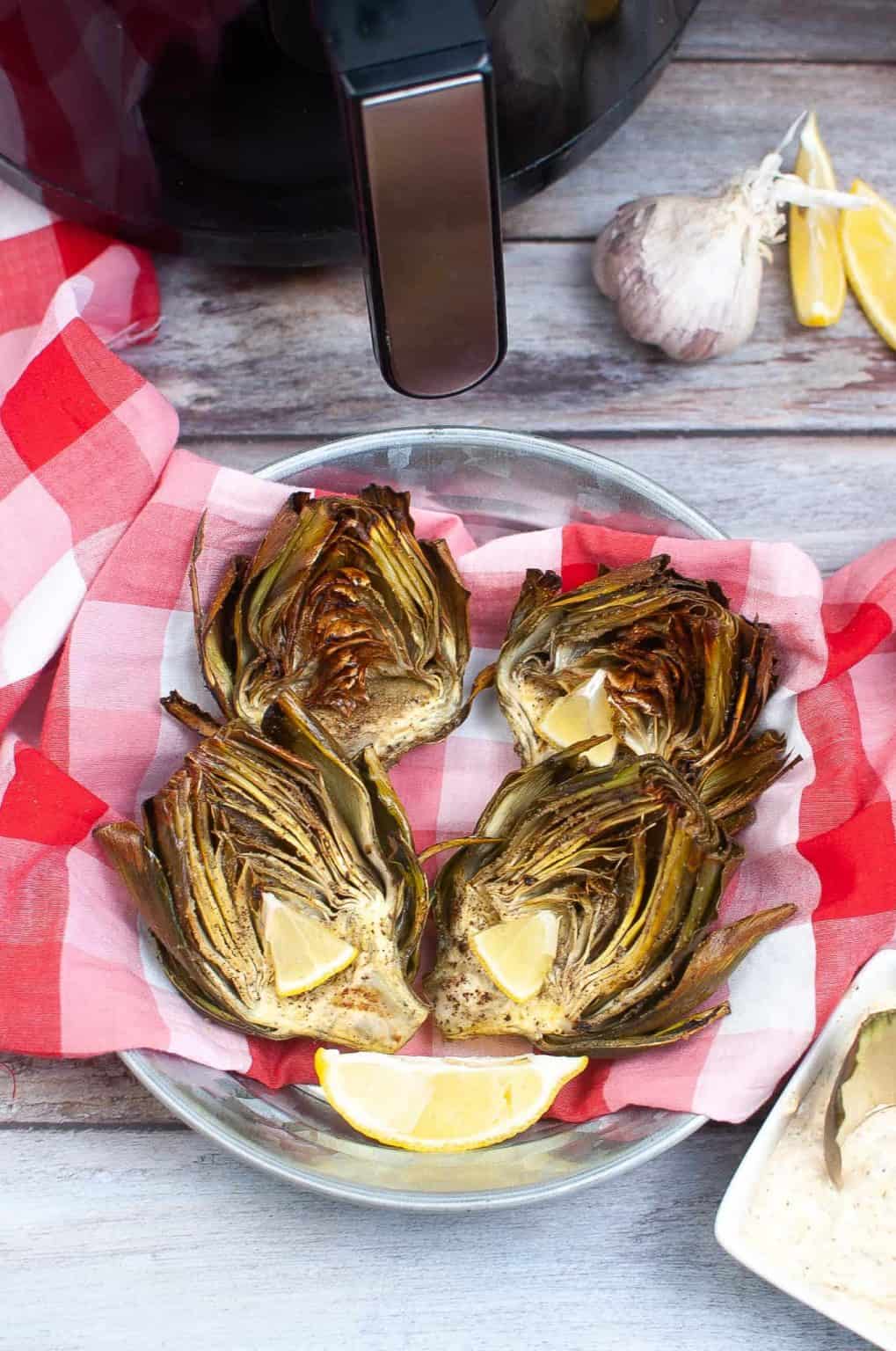 Air Fryer Artichokes with Aioli Marathons & Motivation