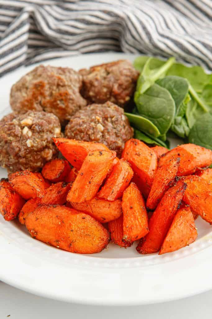 Vegetarian meal on a plate.