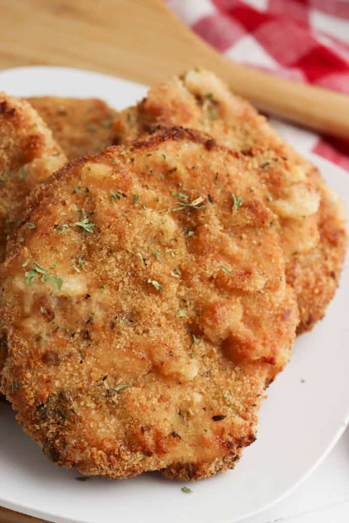 Close-up of Breaded Pork Chop