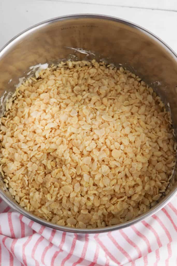 Rice Krispies in a pot