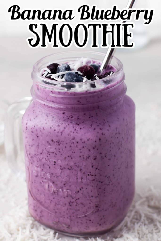 Banana Blueberry Smoothie Pin