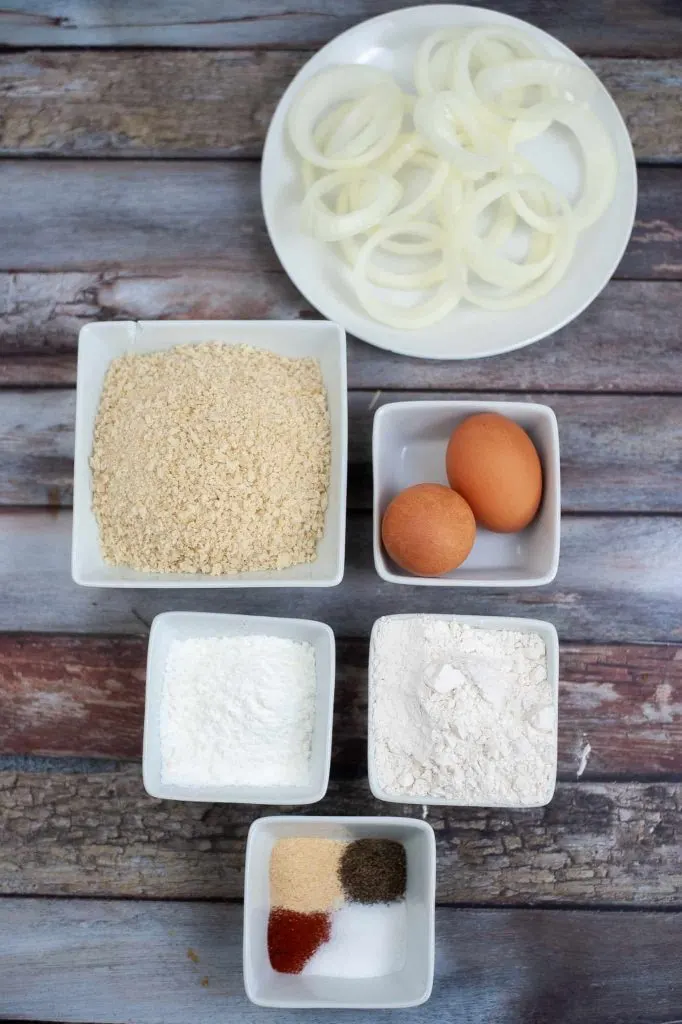 Air Fryer Onion Rings Ingredients