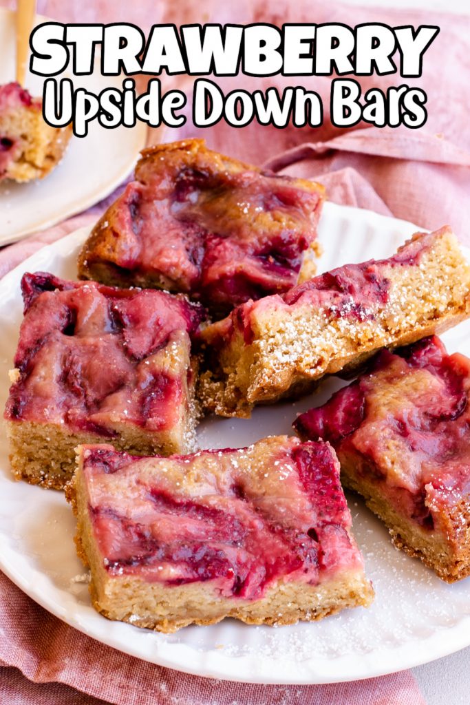 Strawberry Upside Down Bars Pin