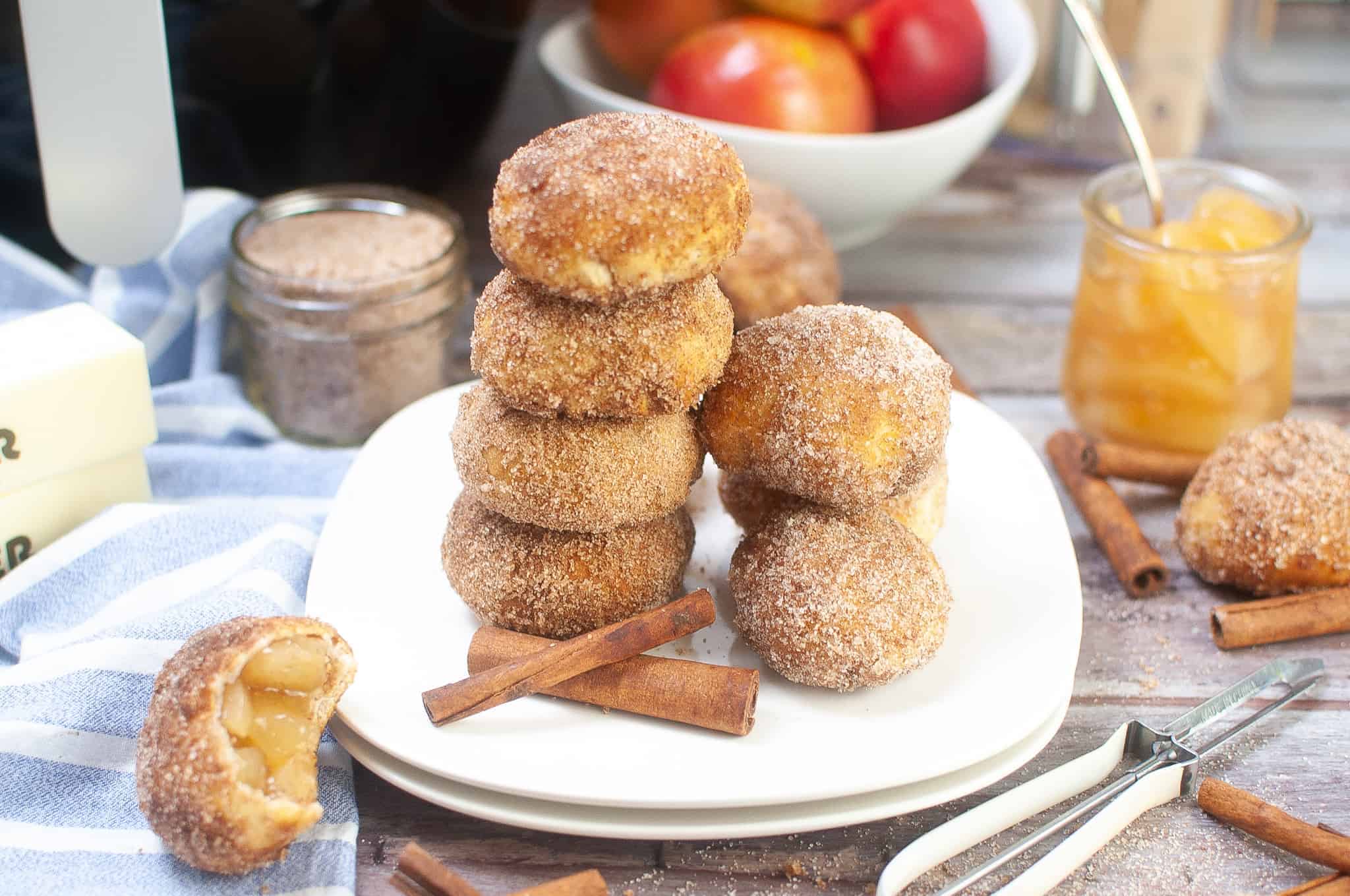 Stack of apple pie bombs