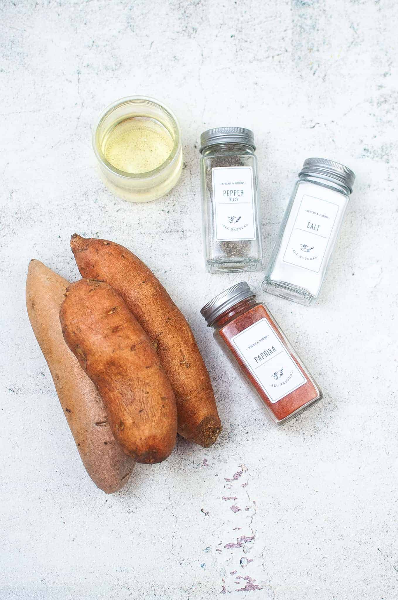 Air Fryer Sweet Potato Ingredients