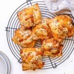 Savory Breakfast Hand Pies on a wire rack.
