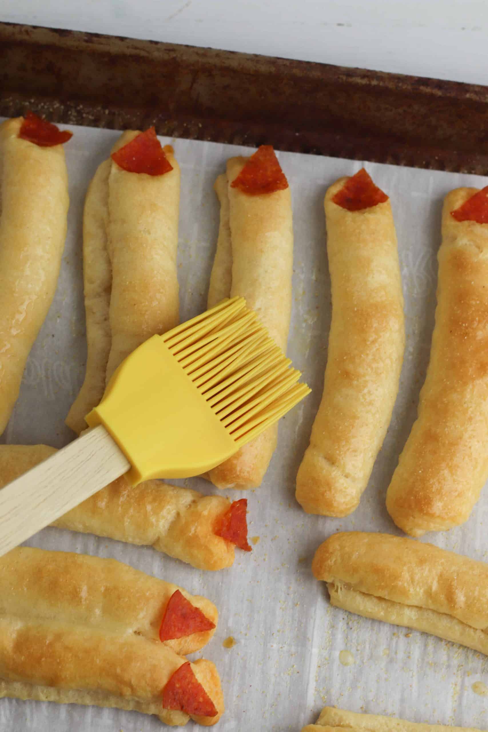 Witch's Finger Breadsticks.